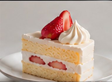 いちごショートケーキの加工前